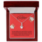 Daughter Gift Necklace - Alluring Beauty  - In My Heart Red Card