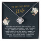 Wife Gift Necklace - Love Knot - You Are The Melody Black Card
