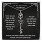 Personalized Gift Necklace - Birth Flower Name Necklace Black Card