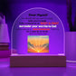 Dome Interior Decor - Dear Myself Sunrise (With Night Light Option)
