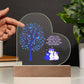Interior Decor - Heart Tree Family Gift (With Night Light Option)