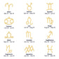 Zodiac Symbol Necklace - Taurus
