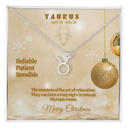 Zodiac Symbol Necklace - Taurus