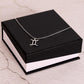 Zodiac Symbol Necklace - Gemini 雙子座 (Chinese Message Card)