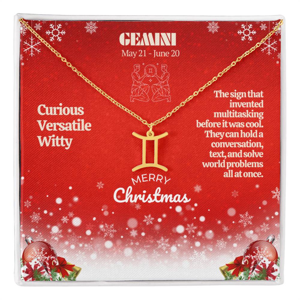 Zodiac Symbol Necklace - Gemini