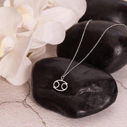 Zodiac Symbol Necklace - Cancer 巨蟹座 (Chinese Message Card)