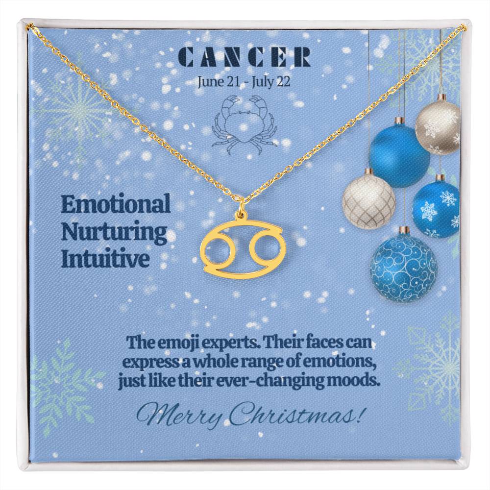 Zodiac Symbol Necklace - Cancer