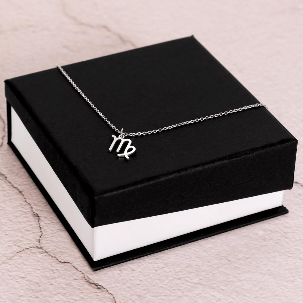 Zodiac Symbol Necklace - Virgo 處女座 (Chinese Message Card)