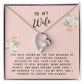 Wife Gift Necklace - Forever Love - True Meaning Of Love Pink Card