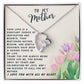 Mother Gift Necklace - Forever Love- Source Of Inspiration White Card