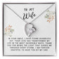 Wife Gift Necklace - Forever Love - In Your Smiles White Card