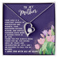 Mother Gift Necklace - Forever Love- Source Of Inspiration Navy Card