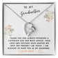 Grandmother Gift Necklace - Forever Love - Wise Advice White Card