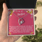 Mother Gift Necklace - Forever Love- Guiding Light In My Life Pink Card