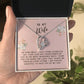 Wife Gift Necklace - Forever Love - In Your Smiles Pink Card