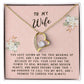 Wife Gift Necklace - Forever Love - True Meaning Of Love Pink Card