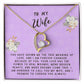 Wife Gift Necklace - Forever Love - True Meaning Of Love Lavender Card