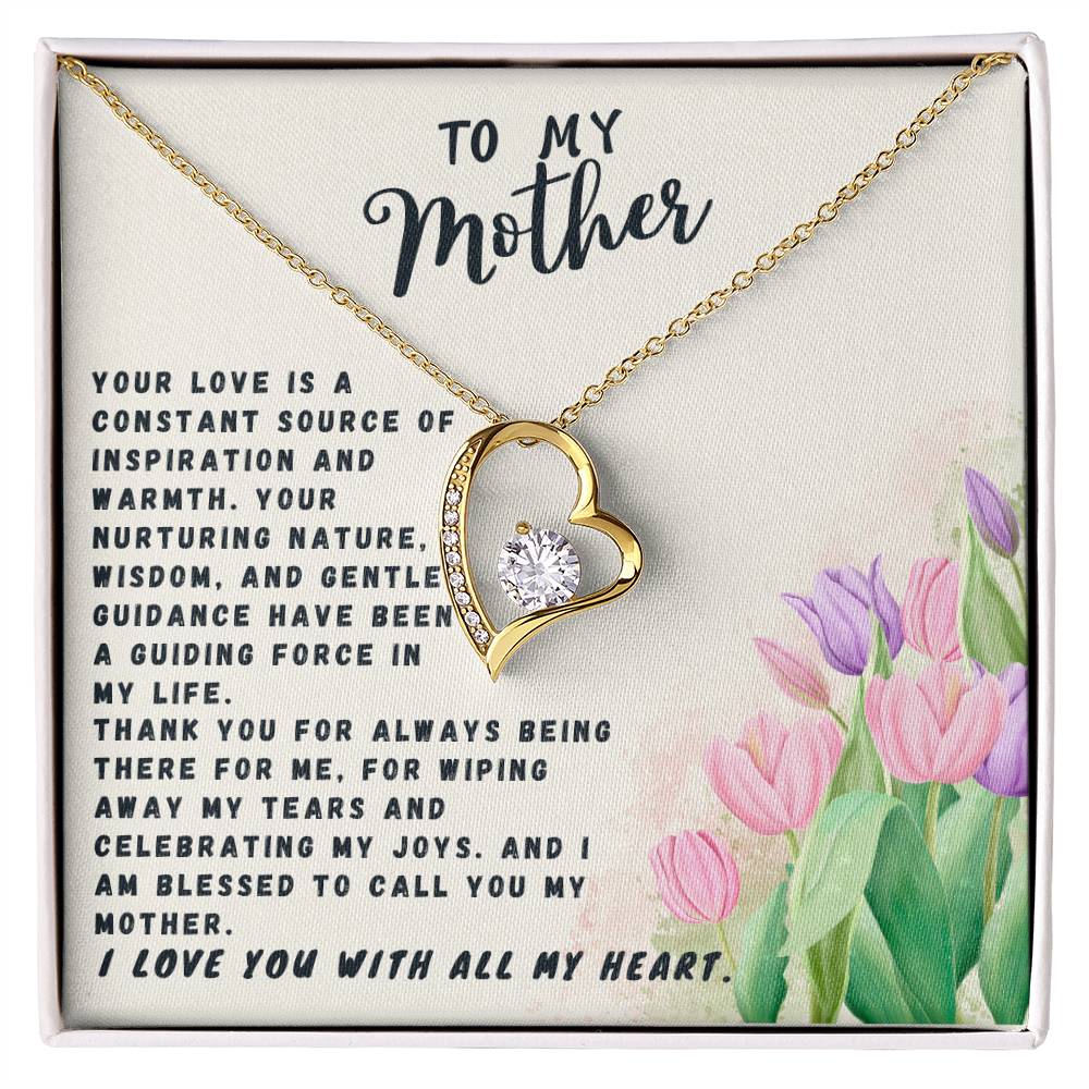 Mother Gift Necklace - Forever Love- Source Of Inspiration White Card