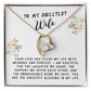 Wife Gift Necklace - Forever Love - Love Filled My Life White Card