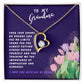 Grandmother Gift Necklace - Forever Love - Love Knows No Bounds Navy Card