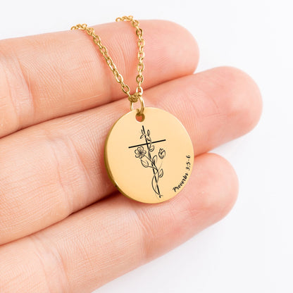 Personalized Next Chapter Necklace, Graduation Gift, New School, New Job, Retirement, Farewell Gift, Custom Christian Jewelry, Bible Verse