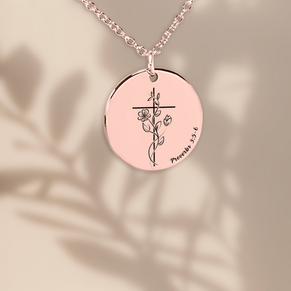 Personalized Next Chapter Necklace, Graduation Gift, New School, New Job, Retirement, Farewell Gift, Custom Christian Jewelry, Bible Verse